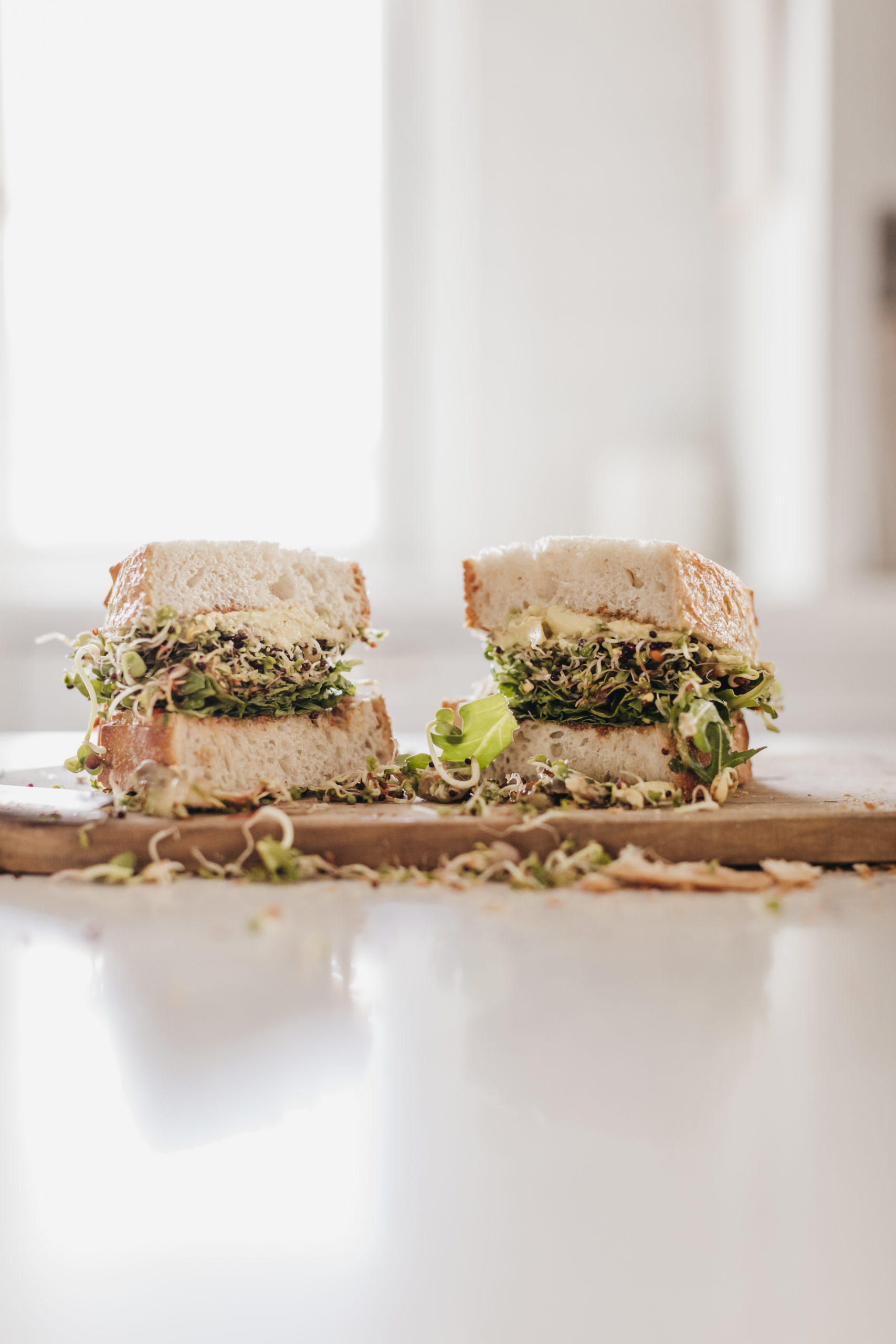 Homemade Sprout Sandwich Recipe Two Ways!